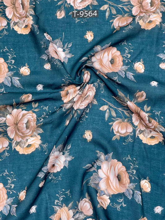 summer floral print on cotton