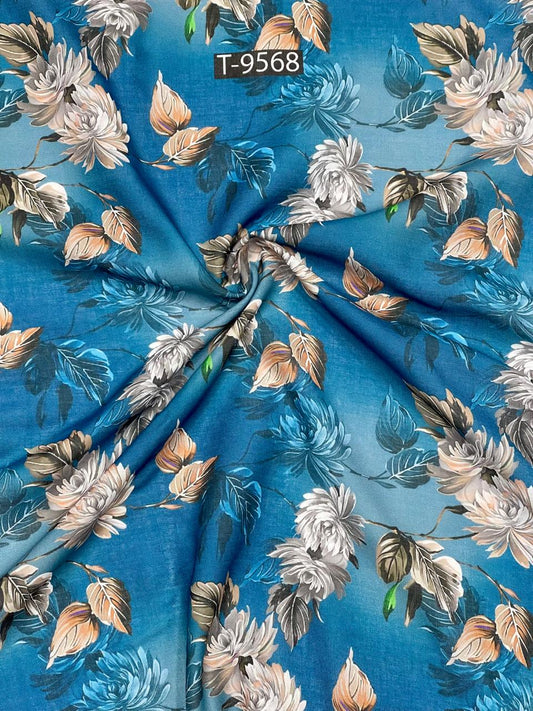 summer floral print on cotton