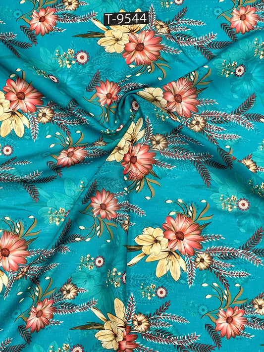 summer floral print on cotton