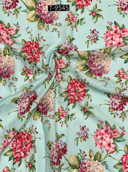 summer floral print on cotton