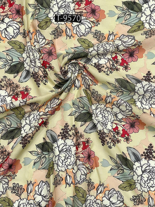 summer floral print on cotton
