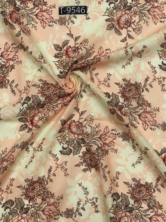 summer floral print on cotton