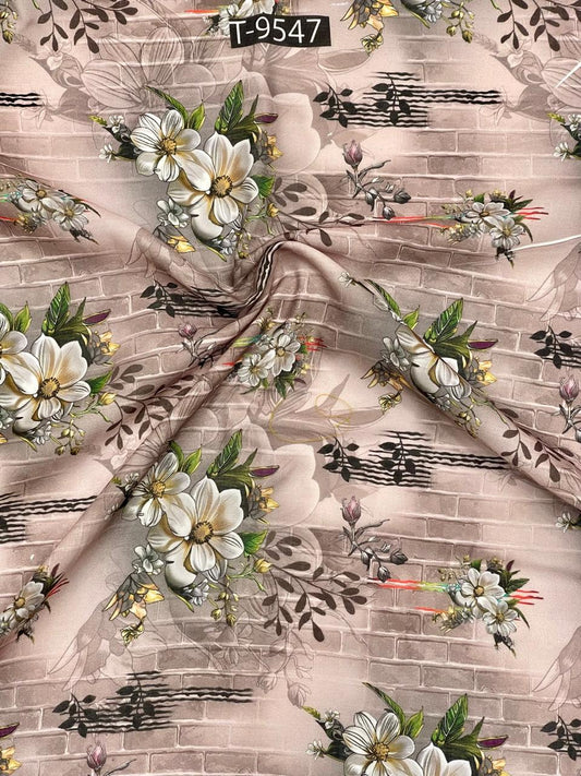 summer floral print on cotton