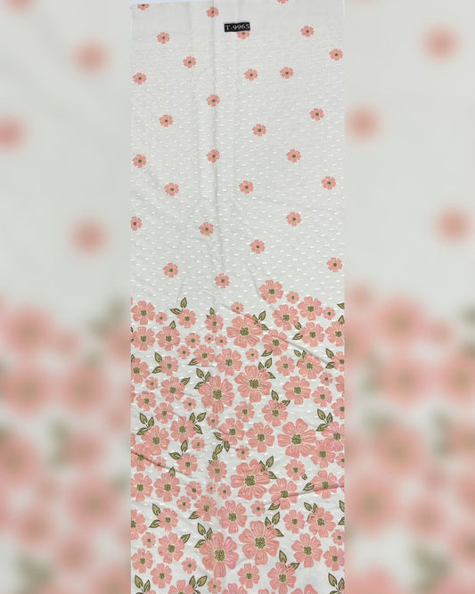 New floral pattern Cotton Embroidery Fabric