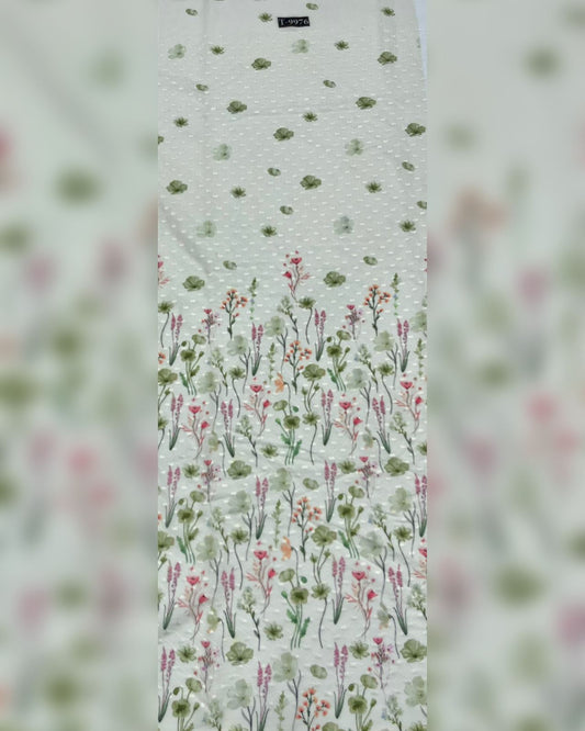 New floral pattern Cotton Embroidery Fabric