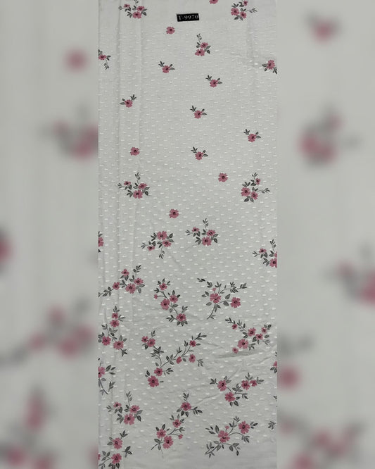 New floral pattern Cotton Embroidery Fabric