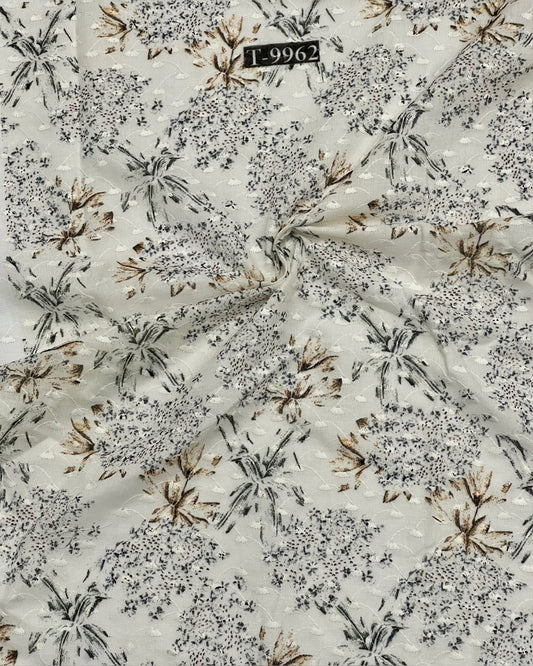 New floral pattern Cotton Embroidery Fabric