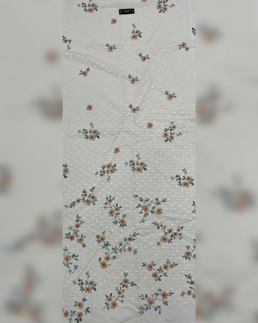 New floral pattern Cotton Embroidery Fabric