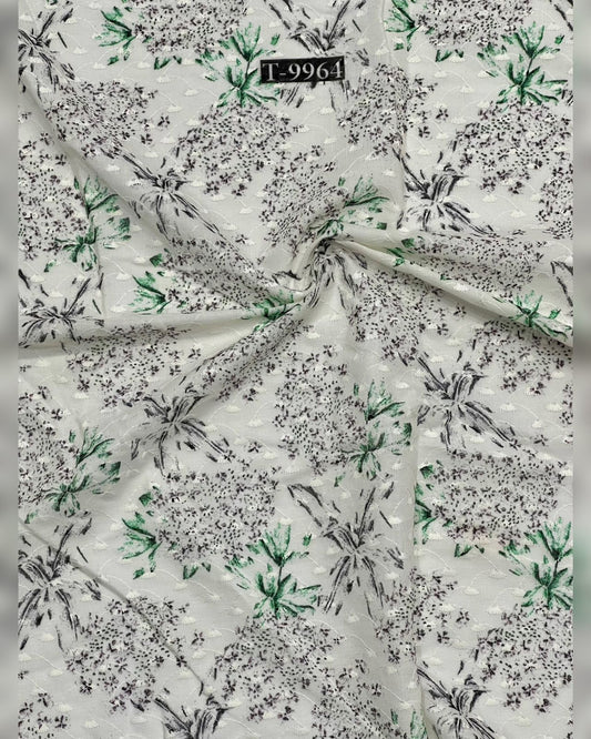 New floral pattern Cotton Embroidery Fabric