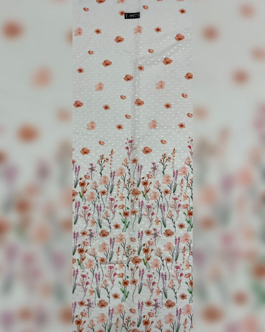 New floral pattern Cotton Embroidery Fabric