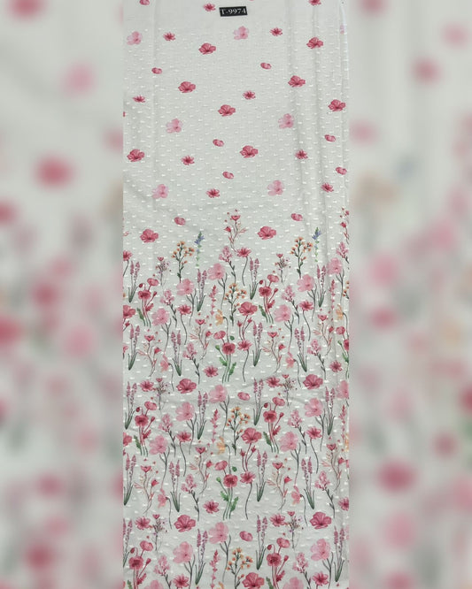 New floral pattern Cotton Embroidery Fabric