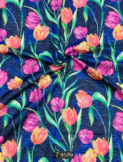 Wholesale FLORAL ABSTRACT COTTON EMBROIDERY FABRICS | The Wardrobe Fabrics
