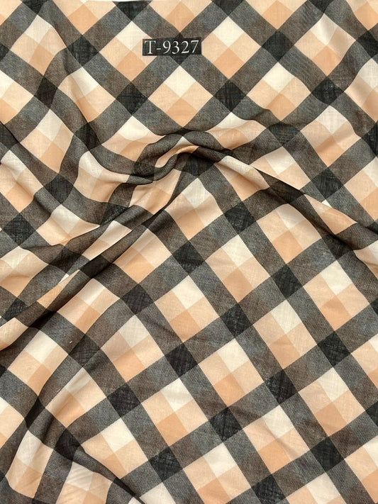 TRENDY COTTON LINEN CHECKS FABRICS