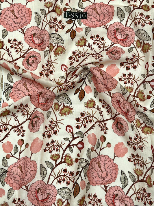 SUMMER COOL FLORAL LINEN FABRICS