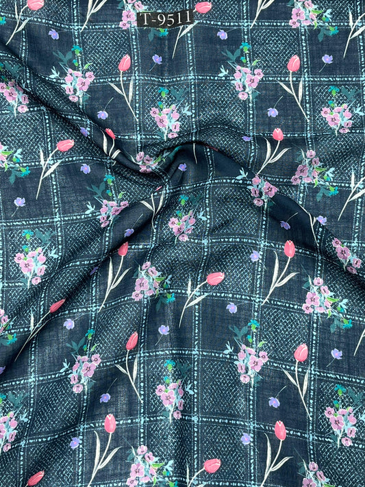 SUMMER COOL FLORAL LINEN FABRICS