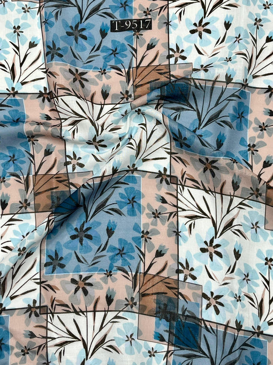 SUMMER COOL FLORAL LINEN FABRICS