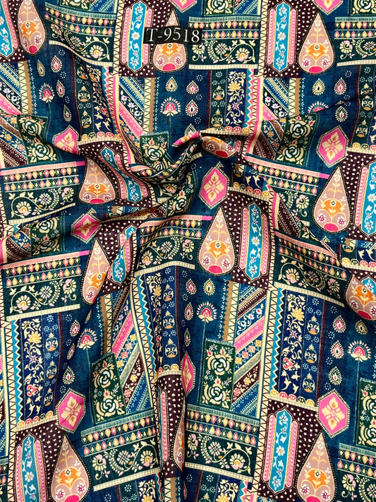 SUMMER COOL FLORAL LINEN FABRICS