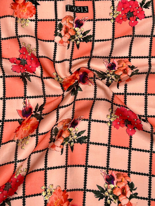 SUMMER COOL FLORAL LINEN FABRICS