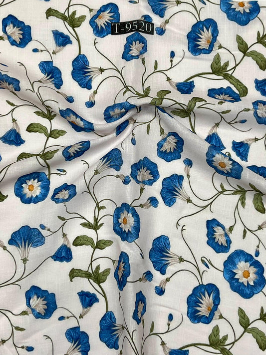 SUMMER COOL FLORAL LINEN FABRICS