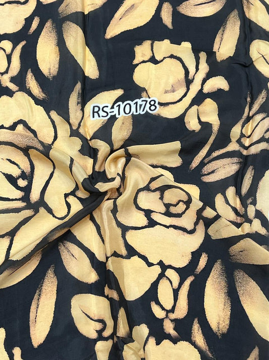 SOOTHING FLORAL PRINT PURE VISCOSE MUSLIN