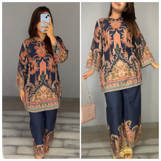 Indigo Paisley Set