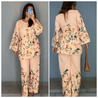 Birdsong Peach - Imported Rayon
