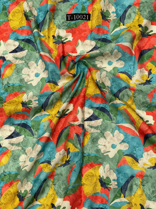 Poly Rayon Designer Floral Collection