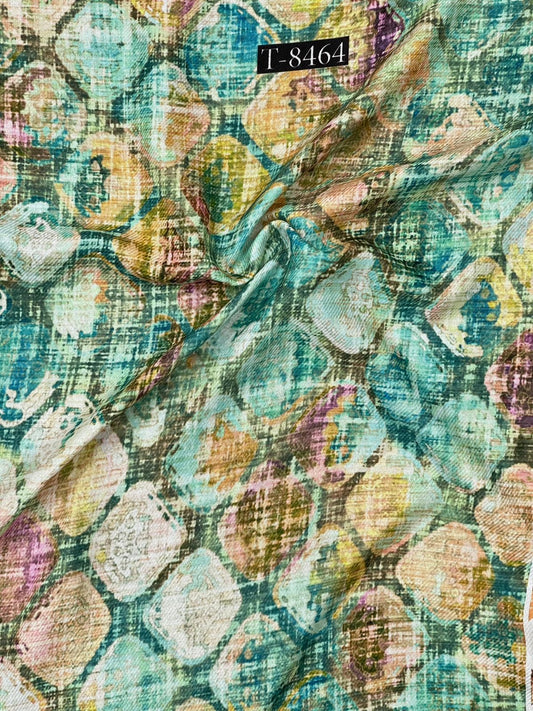 Beautiful Pashmina Abstract Print Fabric