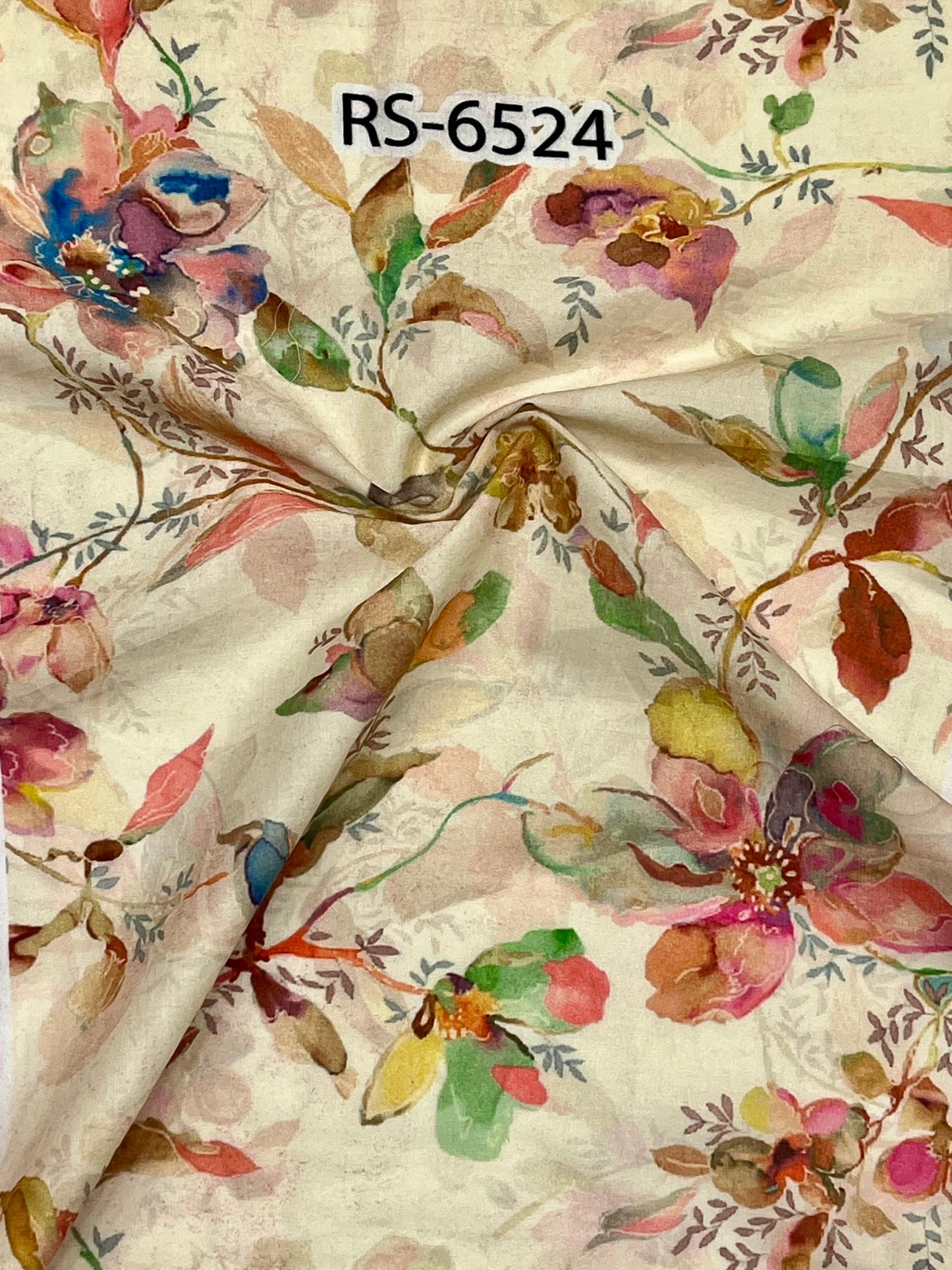 Pure Cotton Cambric Floral Abstract Digital Prints