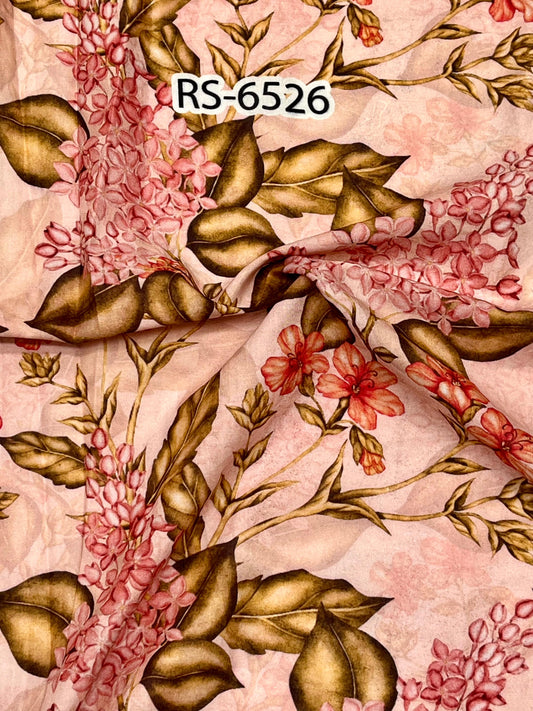 Pure Cotton Cambric Floral Abstract Digital Prints