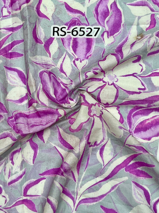 Pure Cotton Cambric Floral Abstract Digital Prints