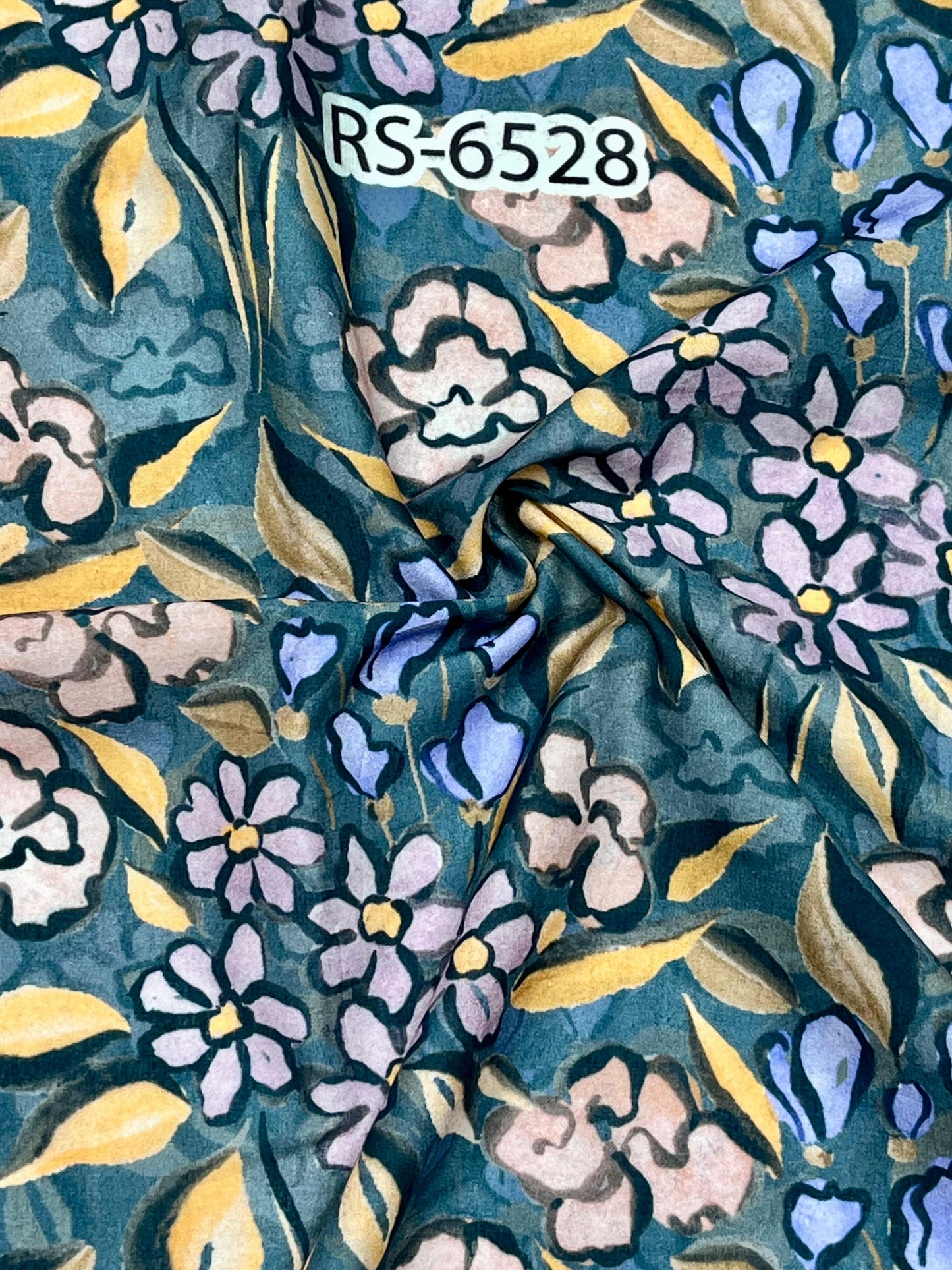 Pure Cotton Cambric Floral Abstract Digital Prints