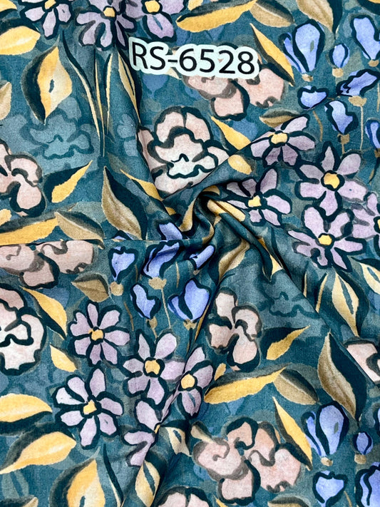 Pure Cotton Cambric Floral Abstract Digital Prints