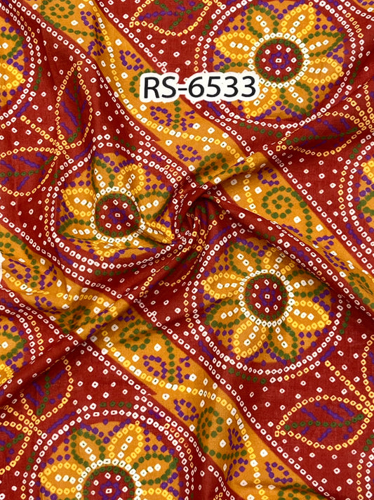 Pure Cotton Cambric Floral Abstract Digital Prints