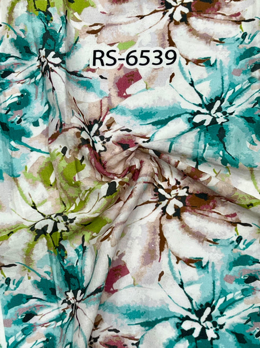 Pure Cotton Cambric Floral Abstract Digital Prints