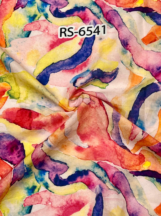 Pure Cotton Cambric Floral Abstract Digital Prints
