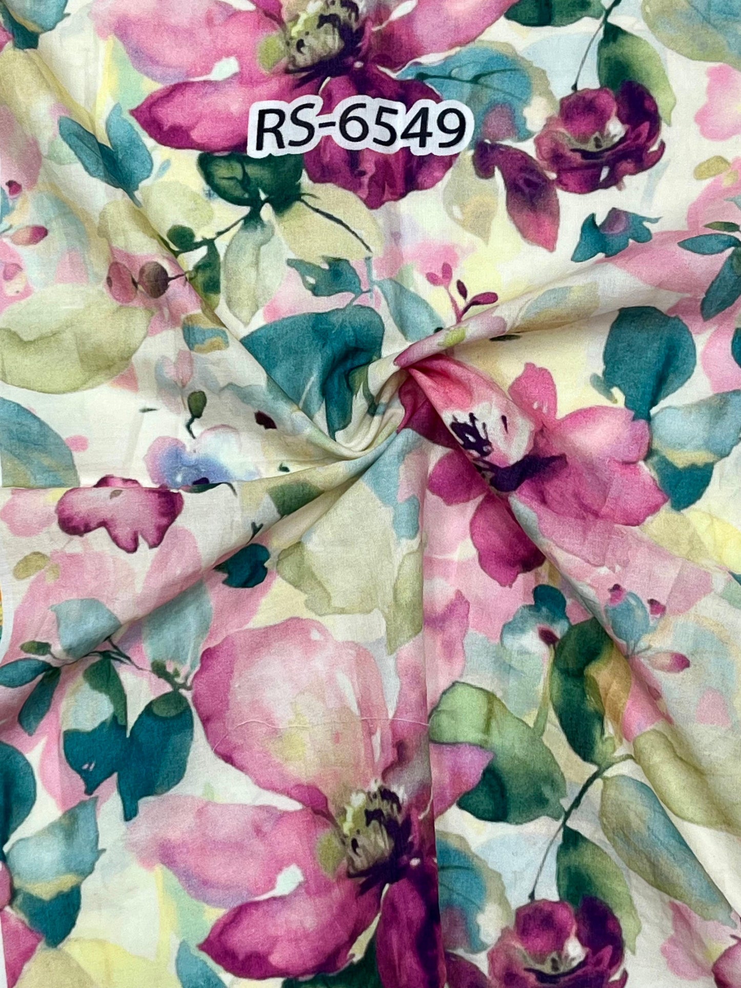 Pure Cotton Cambric Floral Abstract Digital Prints