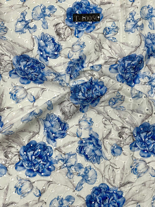 Summer Floral Print On Cotton Hakoba