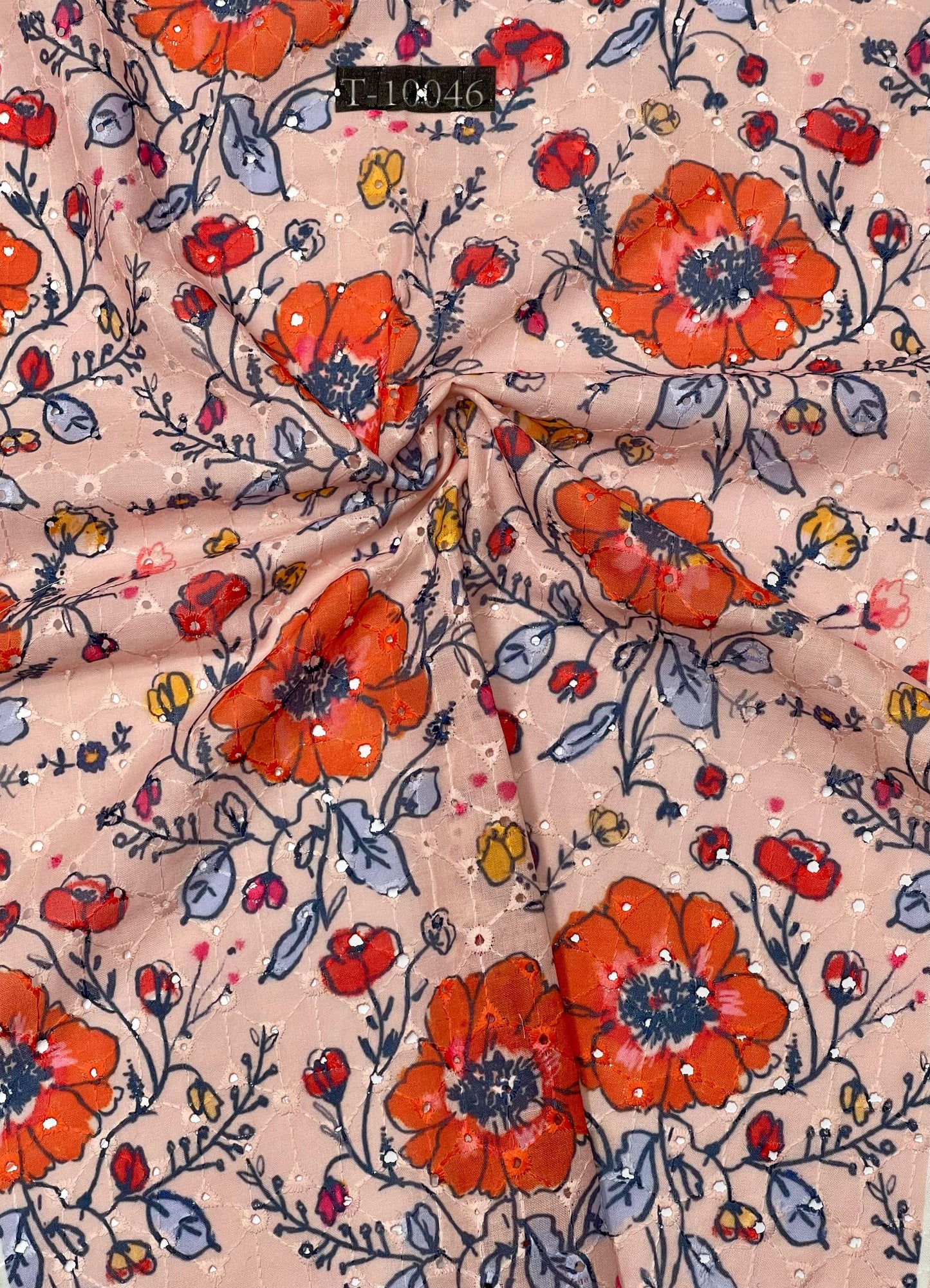 Summer Floral Print On Cotton Hakoba