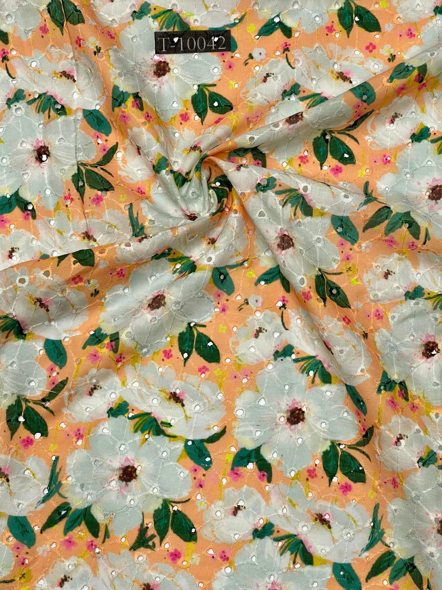 Summer Floral Print On Cotton Hakoba