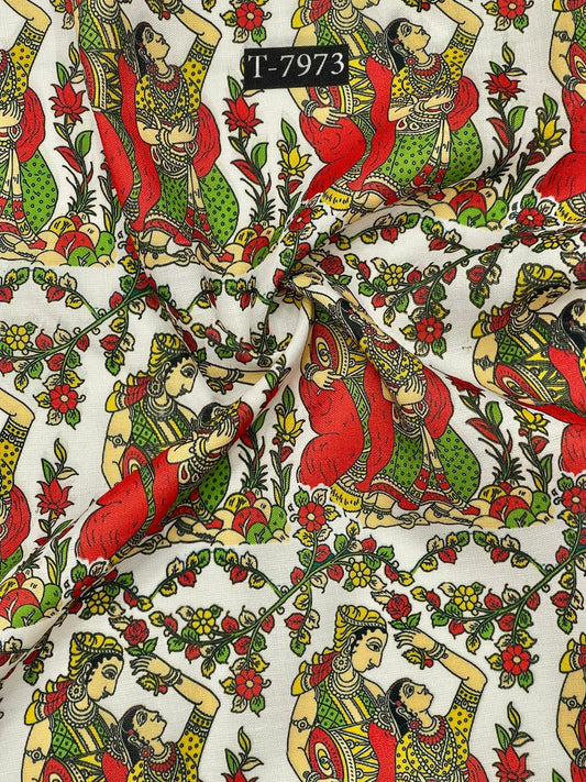 SWISS COTTON LINEN TRADITIONAL DIGITAL PRINTS