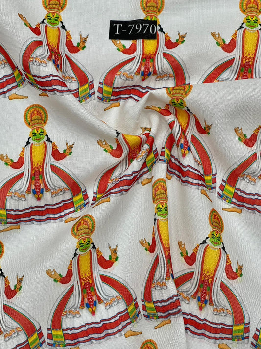 SWISS COTTON LINEN TRADITIONAL DIGITAL PRINTS
