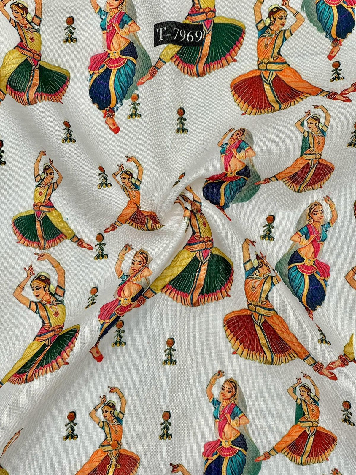 SWISS COTTON LINEN TRADITIONAL DIGITAL PRINTS