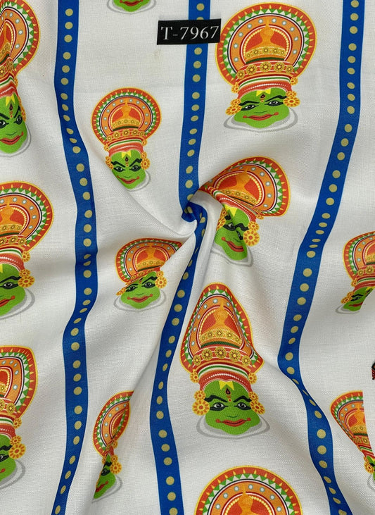 SWISS COTTON LINEN TRADITIONAL DIGITAL PRINTS