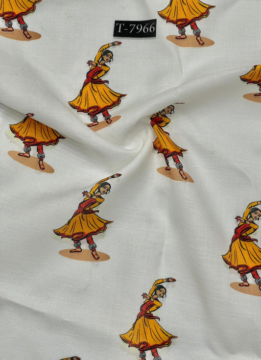 SWISS COTTON LINEN TRADITIONAL DIGITAL PRINTS