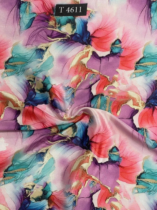 BEAUTIFUL MARBLE PRINT ON CREPE