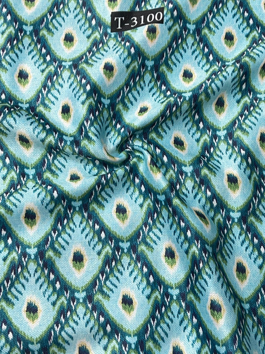 IKKAT PRINT ON PASHMINA