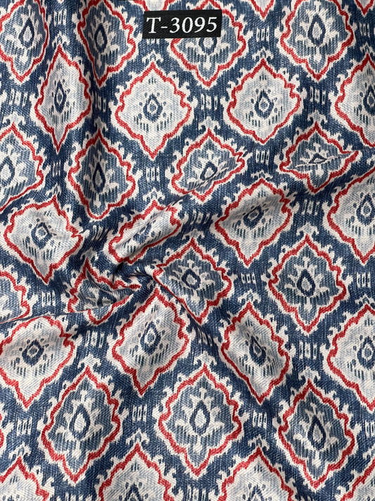 IKKAT PRINT ON PASHMINA