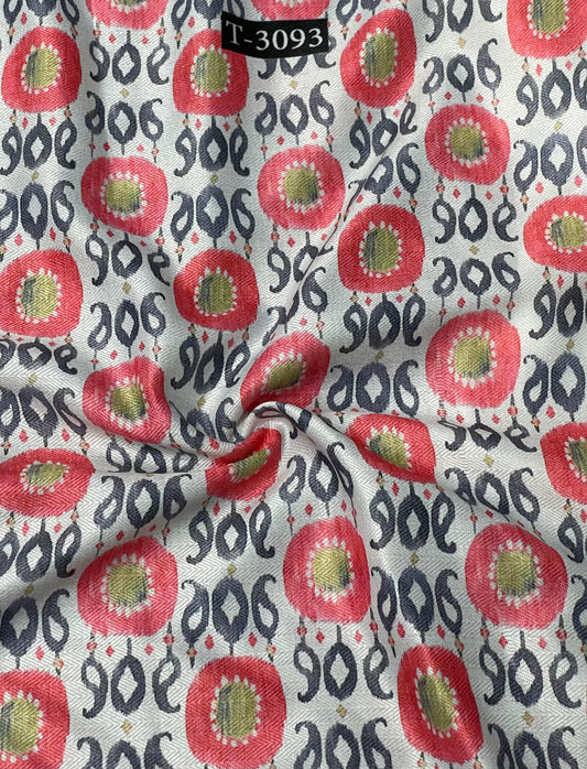 IKKAT PRINT ON PASHMINA