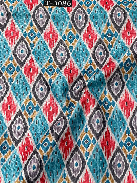 IKKAT PRINT ON PASHMINA